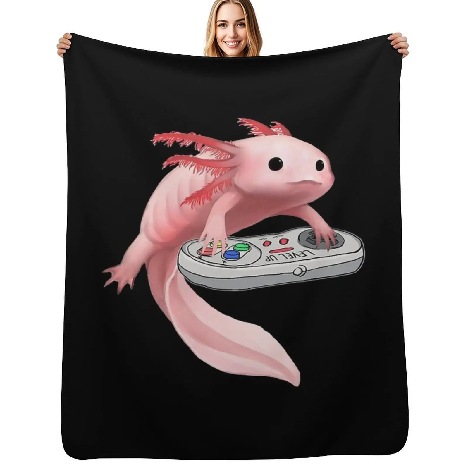 Axolotl Fish Playing Video Game White-Axolotl Lizard Gamers Throw Blanket Air Conditioner Soft Blanket for Office Home
Axolotl Fish Playing Video Game White-Axolotl Lizard Gamers Throw Blanket Air Conditioner Soft Blanket for Office Home