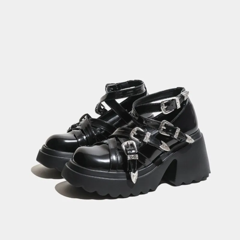 New Womens Mary Jane Shoes Punk Style Round Head High Heels for Woman Exquisite Lolita Casual Shoes Designer Shoes Zapatos Mujer
New Womens Mary Jane Shoes Punk Style Round Head High Heels for Woman Exquisite Lolita Casual Shoes Designer Shoes Zapatos Mujer