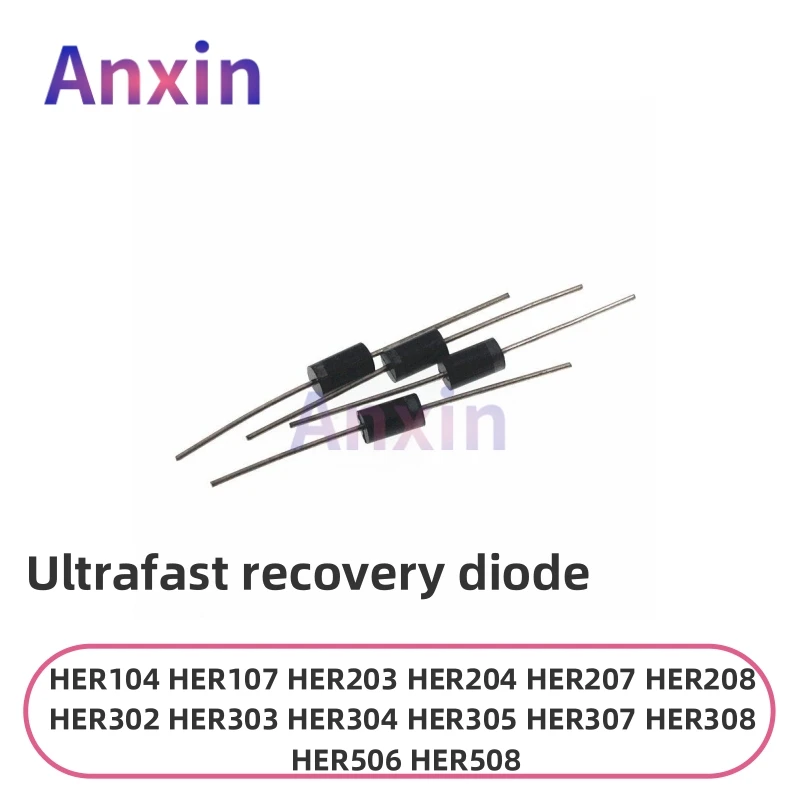 20PCS HER104 HER107 HER204 HER207 HER208 HER304 HER305 HER307 HER307 HER308 HER506 HER508 DO-41/15/27 Fast Recovery Diode 
20PCS HER104 HER107 HER204 HER207 HER208 HER304 HER305 HER307 HER307 HER308 HER506 HER508 DO-41/15/27 Fast Recovery Diode