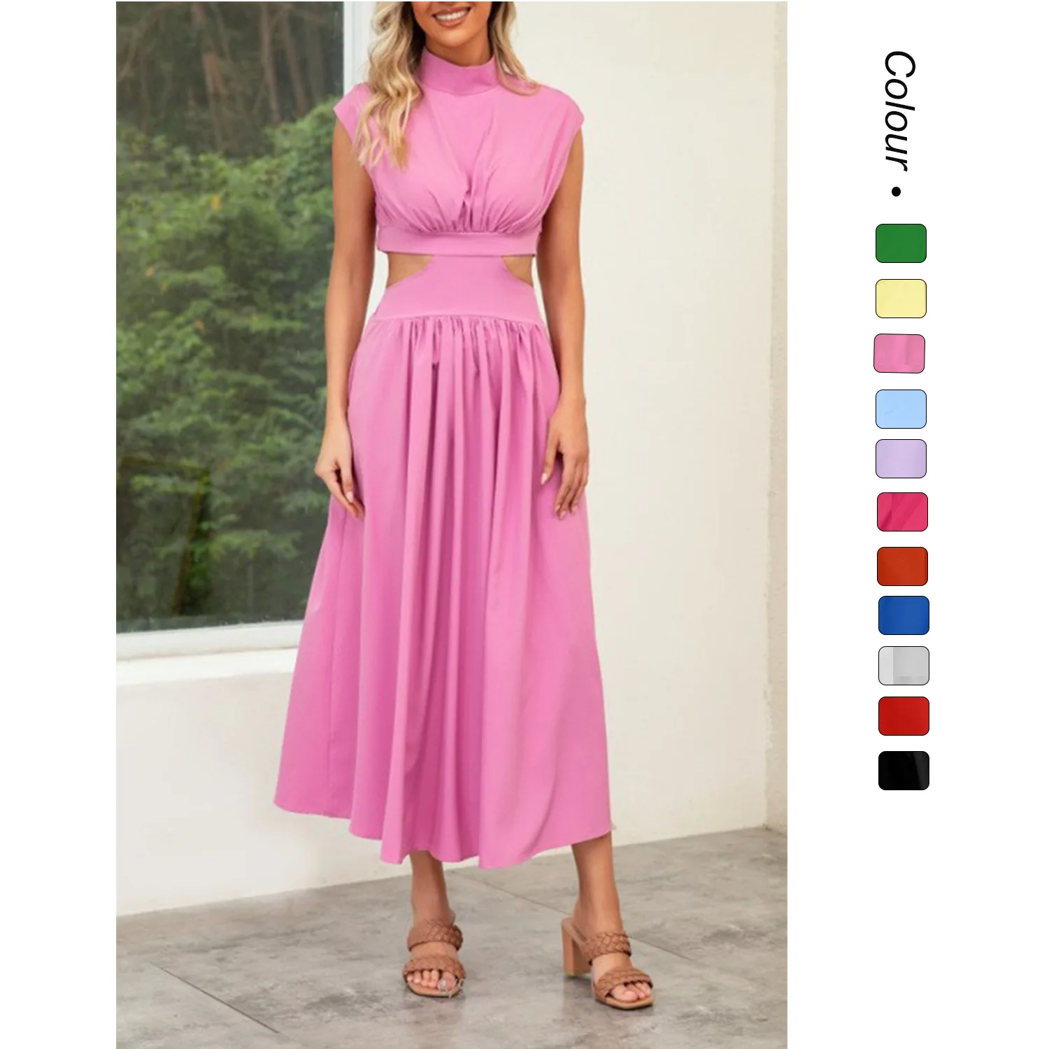 Autonomous 2026 Summer Sweet Fashion Stand Collar Macaron Color Waist-exposing Long Dress 23003-2 Evening Dresses Party Maxi
Autonomous 2026 Summer Sweet Fashion Stand Collar Macaron Color Waist-exposing Long Dress 23003-2 Evening Dresses Party Maxi