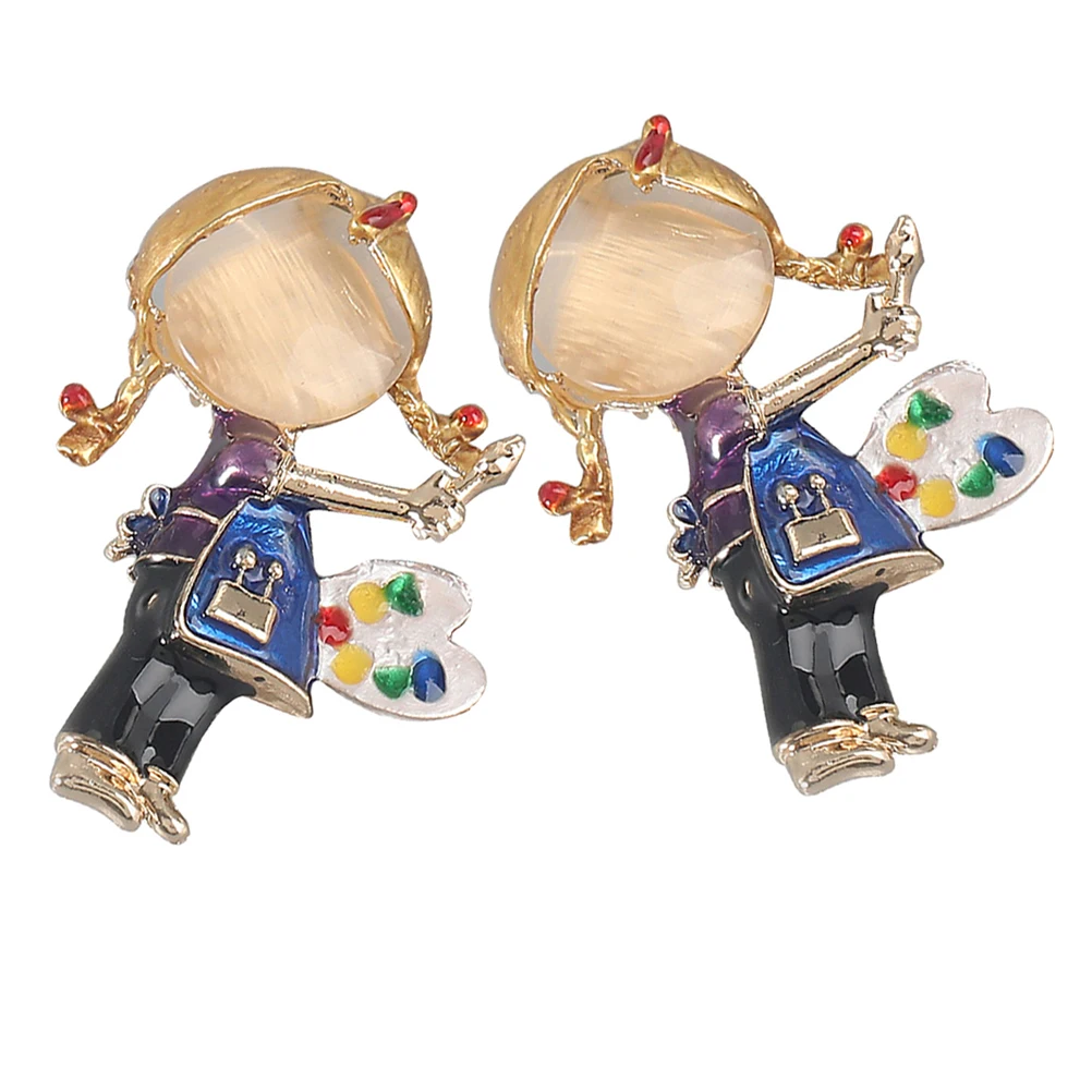 2Pcs Little Cartoon Adorable Metal Little Girl Pin For Clothes Brooch Lapel Brooch Pin Fashion Accessories Gifts
2Pcs Little Cartoon Adorable Metal Little Girl Pin For Clothes Brooch Lapel Brooch Pin Fashion Accessories Gifts