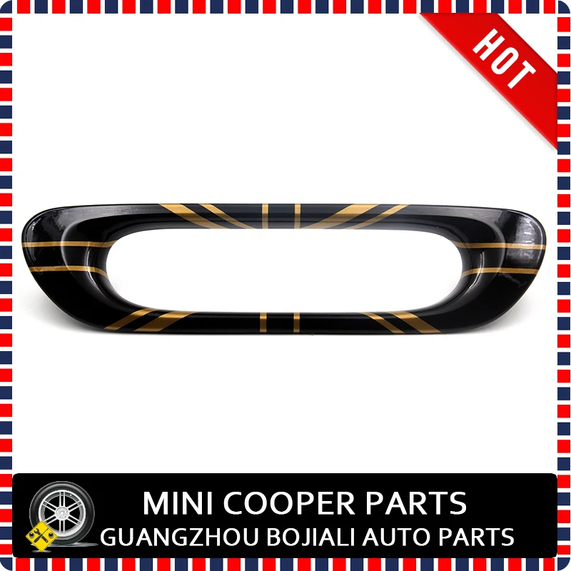 Auto Accessory ABS Material Gold Union JACK Style Rear Fog Lamp Surround For Mini cooper F55 F56 F57(1PC/SET)
Auto Accessory ABS Material Gold Union JACK Style Rear Fog Lamp Surround For Mini cooper F55 F56 F57(1PC/SET)