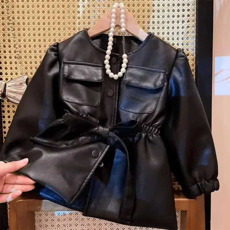 Baby Boy Pu Outerwear Baby Girls Leather Jackets Elegant Zipper Basic Jacket Spring Autumn 2025 Classics Handsome Kids Clothing 
Baby Boy Pu Outerwear Baby Girls Leather Jackets Elegant Zipper Basic Jacket Spring Autumn 2025 Classics Handsome Kids Clothing