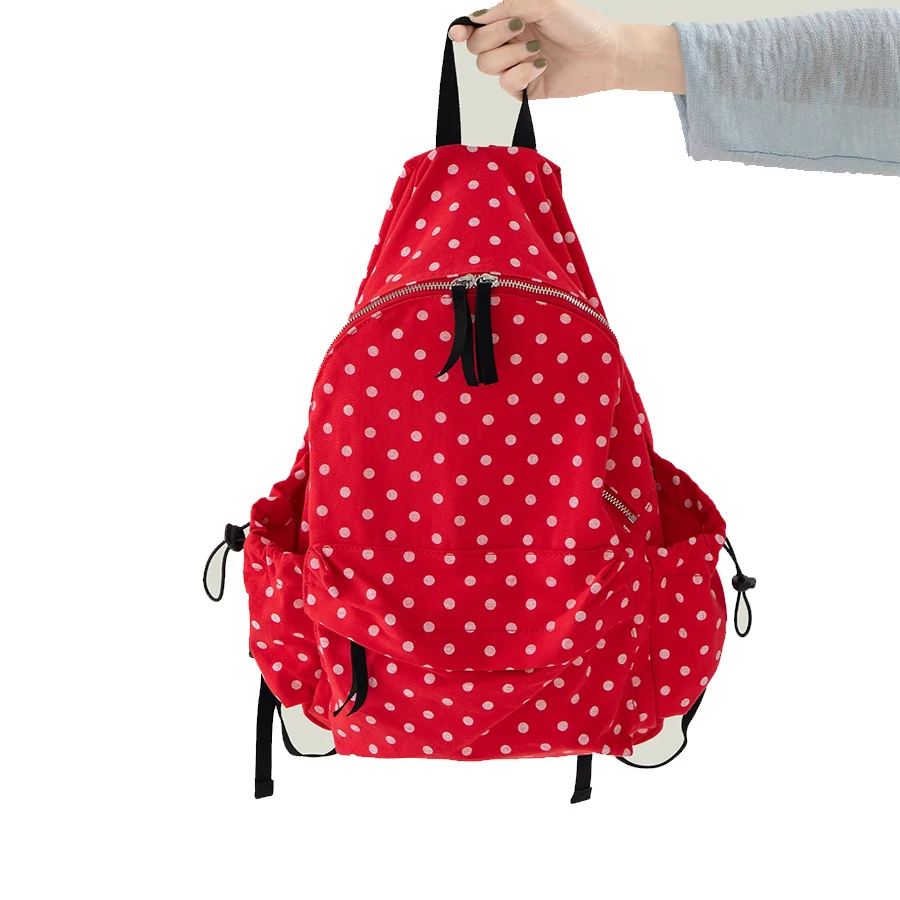 Vintage Trendy Versatile Dots Design Students Backpack Y2k Aesthetic Women Casual Pleated Backpacks Zip Large capacity Schoolbag
Vintage Trendy Versatile Dots Design Students Backpack Y2k Aesthetic Women Casual Pleated Backpacks Zip Large capacity Schoolbag