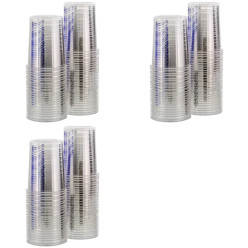 BYBS-20 Oz (600Ml) Disposable Flexible Clear Graduated Plastic Mixing Cups - 150 Cups - Use For Paint, Resin, Epoxy, Art
BYBS-20 Oz (600Ml) Disposable Flexible Clear Graduated Plastic Mixing Cups - 150 Cups - Use For Paint, Resin, Epoxy, Art