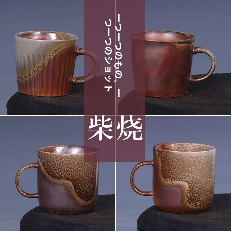 Handmade Cercs Water Cup Personal Mug Fire-Burned Coffee Cup for Office Meeting Single-Ear Handle Retro Sle China Made
Handmade Cercs Water Cup Personal Mug Fire-Burned Coffee Cup for Office Meeting Single-Ear Handle Retro Sle China Made