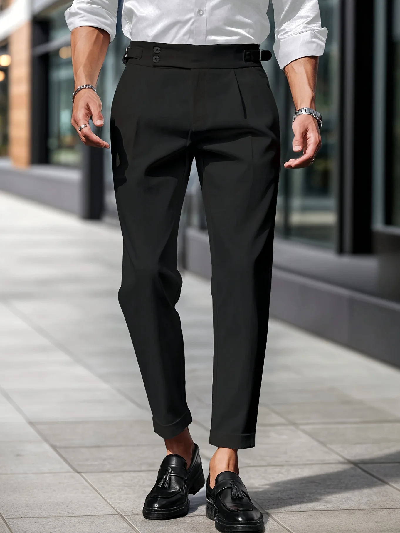 Men's Black Business Casual Formal Trousers Long Pants for Office Wear Comfortable Elegant Men's Suit Pants
Men's Black Business Casual Formal Trousers Long Pants for Office Wear Comfortable Elegant Men's Suit Pants