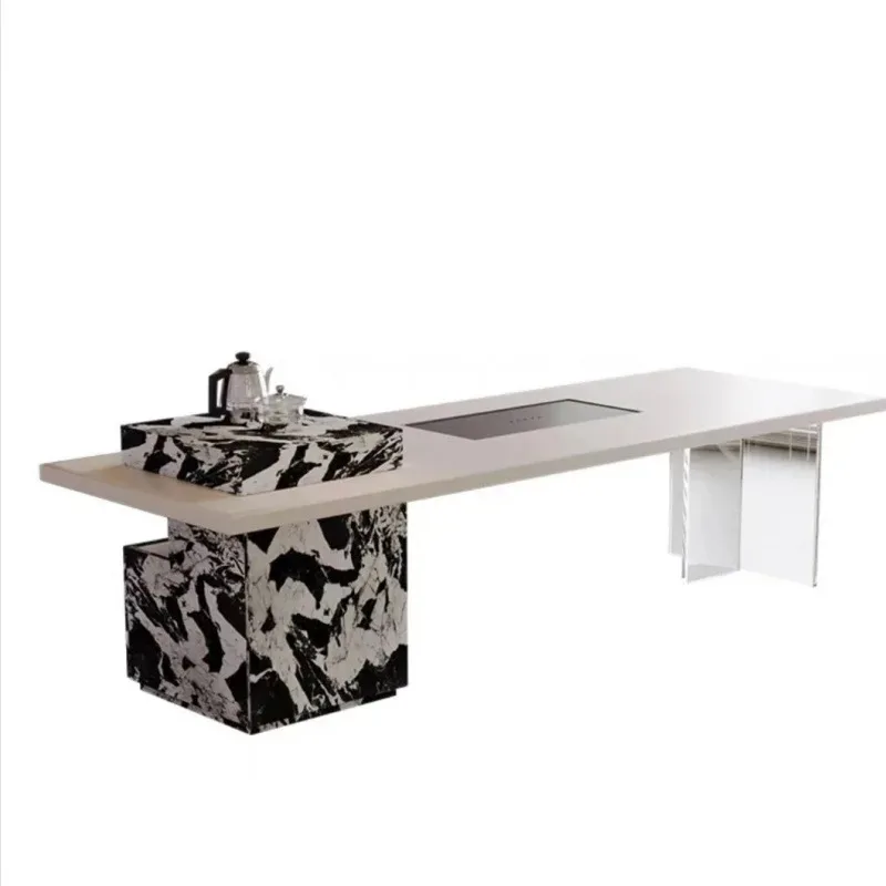 Simple tea table Tea table Light luxury office Premium large board tea combination Modern balcony
Simple tea table Tea table Light luxury office Premium large board tea combination Modern balcony