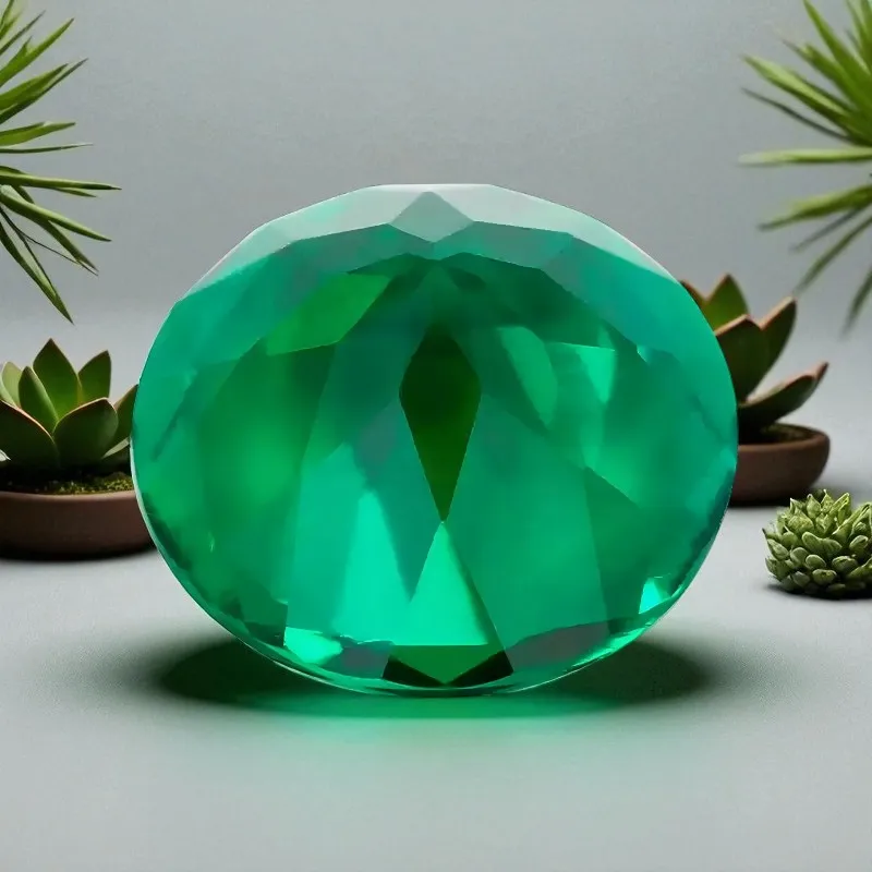 Lab Grown Zambian Emerald- Hydrothermal, Hand-Cut, Round Cut , with Cracks Inclusions,With AGL Certificate For Jewelry
Lab Grown Zambian Emerald- Hydrothermal, Hand-Cut, Round Cut , with Cracks Inclusions,With AGL Certificate For Jewelry