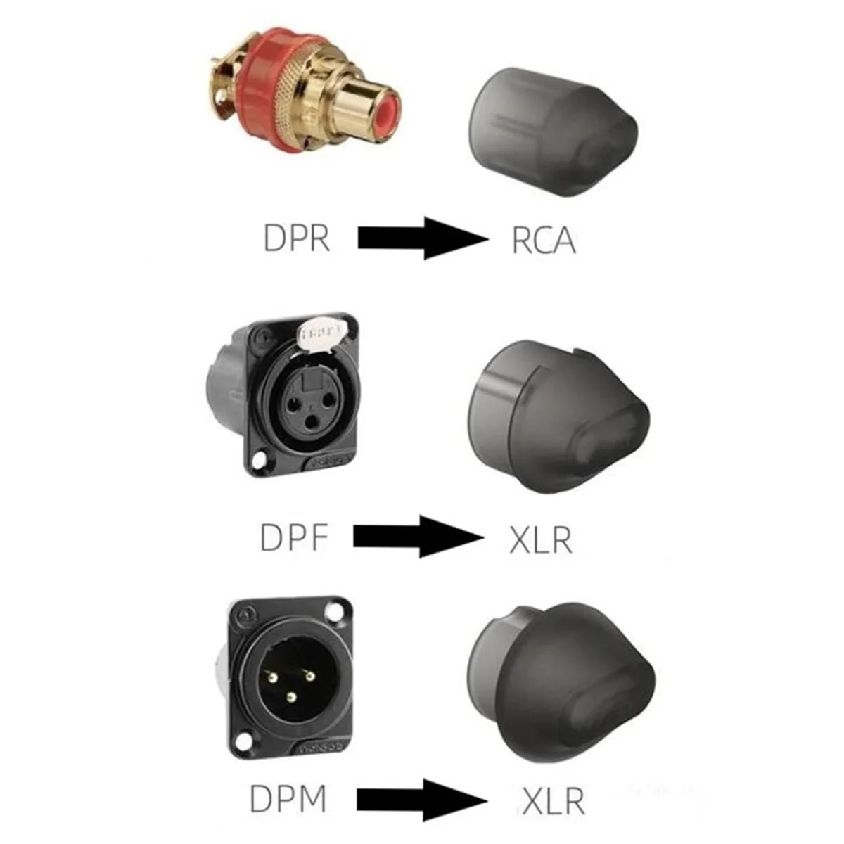 Audio Plug Protective Cover6Pcs Dust Cap Shielding Signal Audio Cable Protective Cover for Balance XLR Plug Plug
Audio Plug Protective Cover6Pcs Dust Cap Shielding Signal Audio Cable Protective Cover for Balance XLR Plug Plug