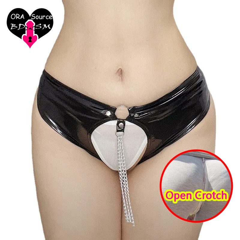 Women Sexy Zipper Open Crotch Pants Shiny PVC Leather Crotchless Shorts Lingerie Style Night Club Hot Fashion Easy Access
Women Sexy Zipper Open Crotch Pants Shiny PVC Leather Crotchless Shorts Lingerie Style Night Club Hot Fashion Easy Access