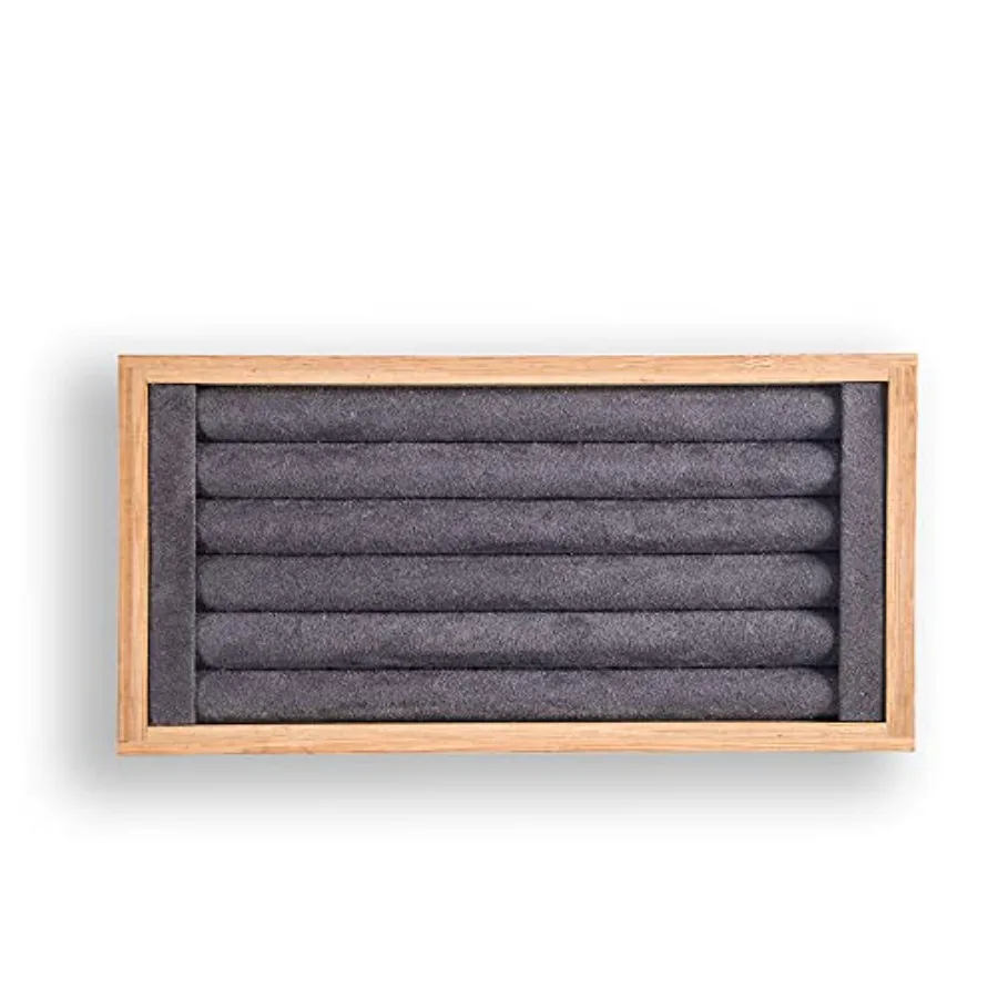 Bamboo Ring Earrings Display Holder Jewelry Storage Tray Organizer gray
Bamboo Ring Earrings Display Holder Jewelry Storage Tray Organizer gray