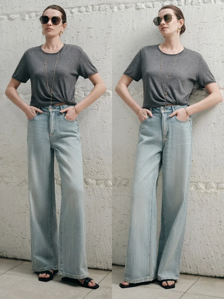 Blancwing Deconstructivist Fashionable Cotton Denim Wide Leg Straight Leg Pants Vintage Structure Autumn Winter Women's Jeans
Blancwing Deconstructivist Fashionable Cotton Denim Wide Leg Straight Leg Pants Vintage Structure Autumn Winter Women's Jeans