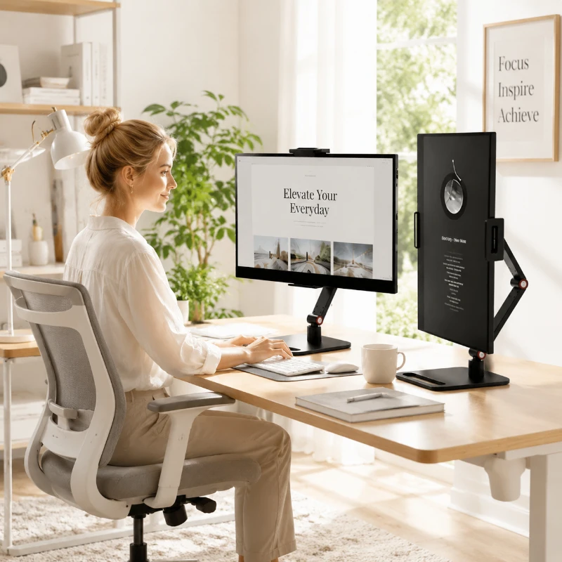 Portable Expandable Monitor Holder, Adjustable Clamp Stand for Laptop, Desktop Gaming and Phone, Vertical Screen Compatible
Portable Expandable Monitor Holder, Adjustable Clamp Stand for Laptop, Desktop Gaming and Phone, Vertical Screen Compatible
