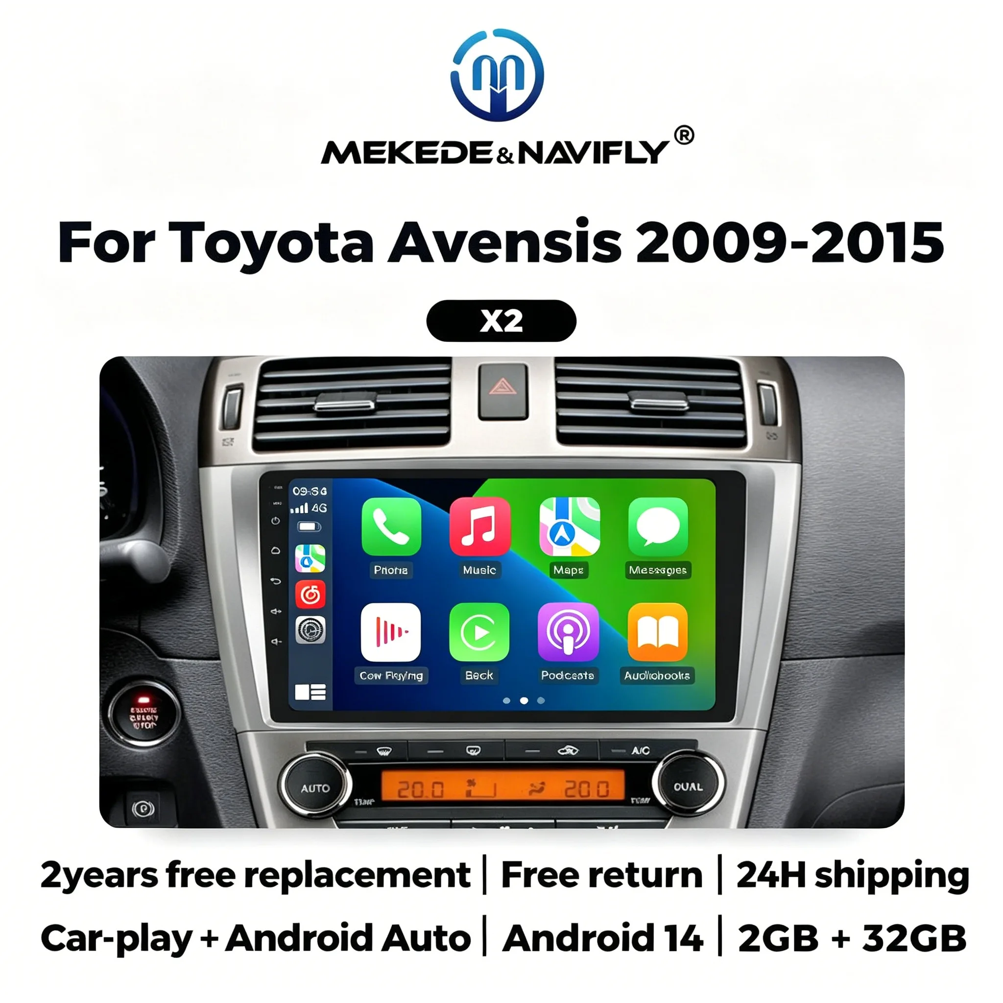 Car Radio Android 14 For Toyota Avensis T27 2008 2009 2010 2011 2012 2013 - 2015 Multimedia Player GPS Carplay Auto 2 Din Stereo
Car Radio Android 14 For Toyota Avensis T27 2008 2009 2010 2011 2012 2013 - 2015 Multimedia Player GPS Carplay Auto 2 Din Stereo