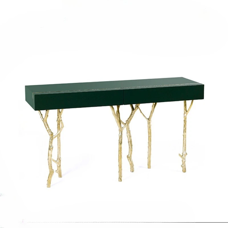 Light luxury brass branches Entrance table designer Modern living room Corridor against the wall Advanced entrance cabinet
Light luxury brass branches Entrance table designer Modern living room Corridor against the wall Advanced entrance cabinet