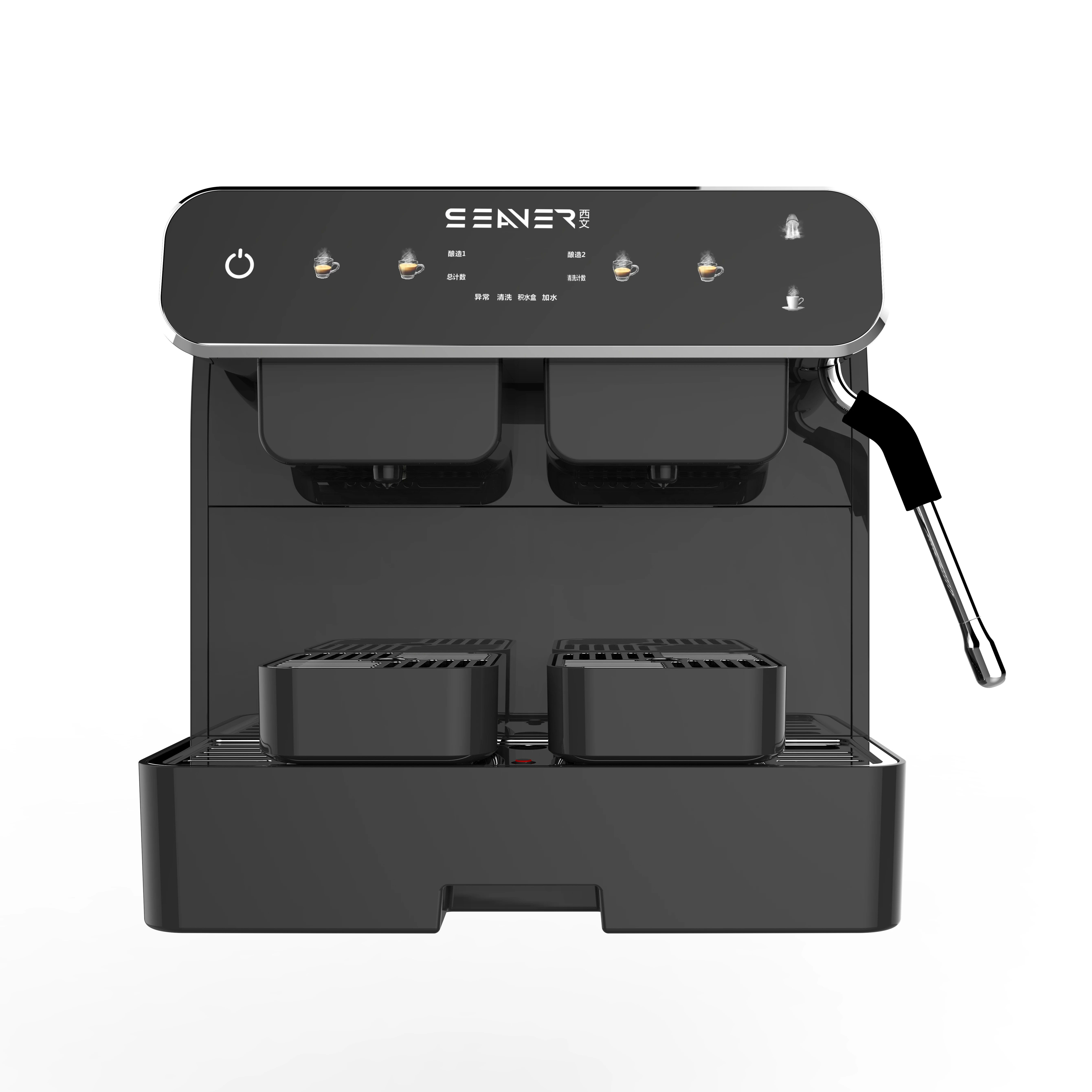 Semi Automatic Expresso Coffee Machine Double Groups With Steam And Hot Water
Semi Automatic Expresso Coffee Machine Double Groups With Steam And Hot Water