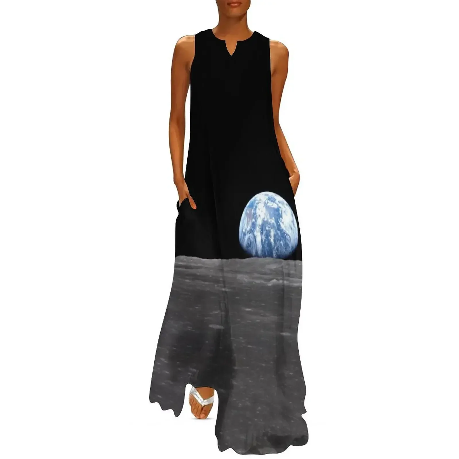 Earth Rising Over Moon, Apollo 11, 1969 Long Dress Woman clothes dresses for women Dress vintage dress women summer
Earth Rising Over Moon, Apollo 11, 1969 Long Dress Woman clothes dresses for women Dress vintage dress women summer