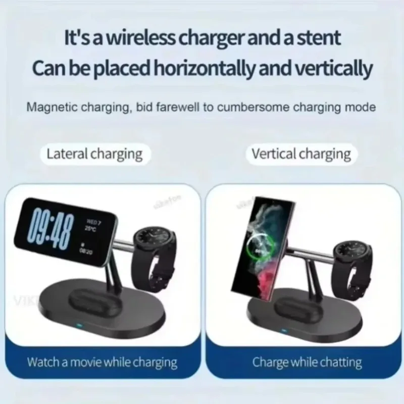 3 In 1 Wireless Charger Stand For Samsung S26 S25 S24 S23 Phone Watch Earbuds Fast Charging Dock Desktop Home Office Accessory
3 In 1 Wireless Charger Stand For Samsung S26 S25 S24 S23 Phone Watch Earbuds Fast Charging Dock Desktop Home Office Accessory