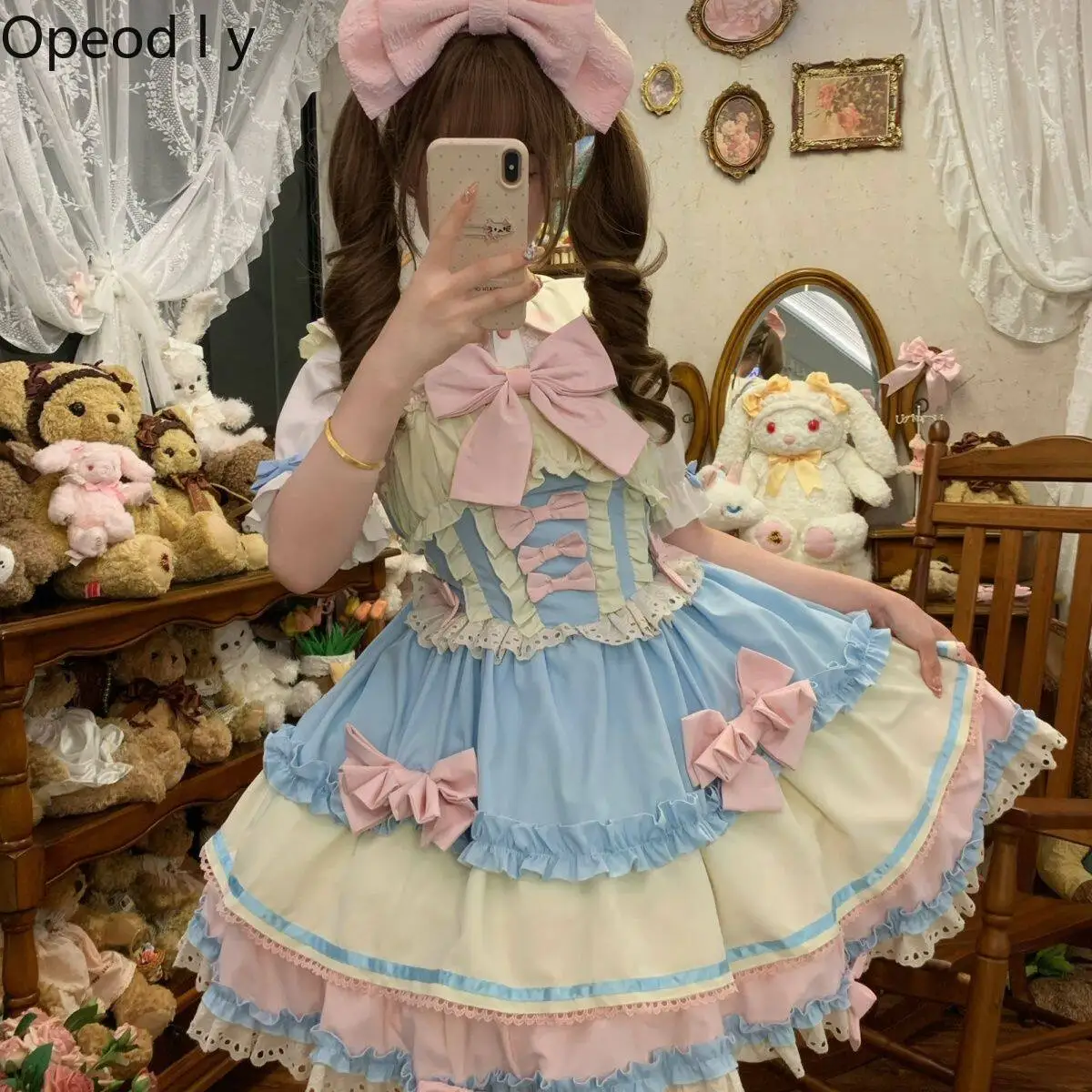 Lolita Original Design Dress Doll Feeling Jsk Suspender Dress 2026 Summer Japanese Girl Sweet Cute Bow Puffy Cake Dress
Lolita Original Design Dress Doll Feeling Jsk Suspender Dress 2026 Summer Japanese Girl Sweet Cute Bow Puffy Cake Dress