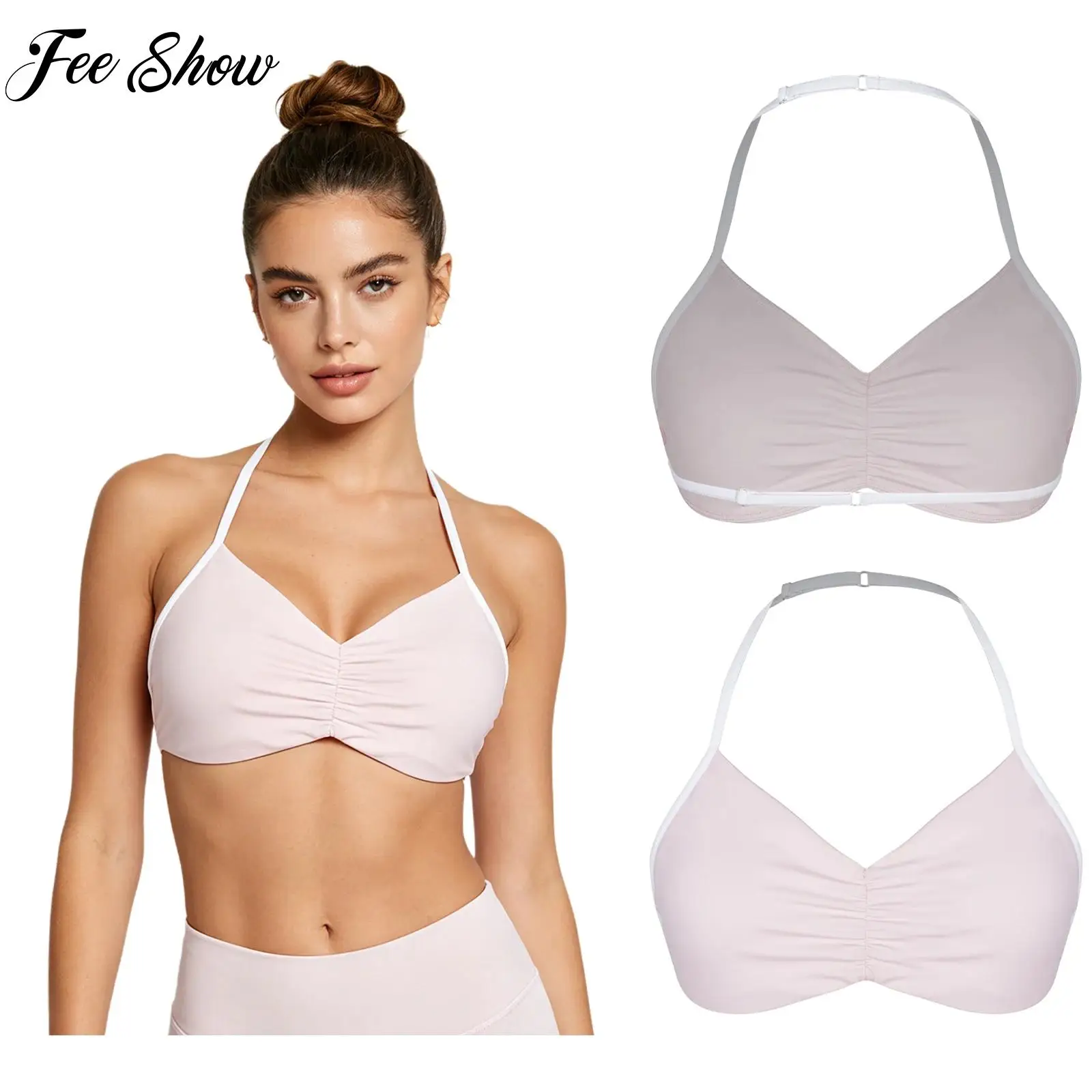 Women Halter Sports Bra Crop Top Adjustable Straps Removable Chest Pads Breathable Stretchy Lightweight for Yoga Pilates Gym
Women Halter Sports Bra Crop Top Adjustable Straps Removable Chest Pads Breathable Stretchy Lightweight for Yoga Pilates Gym