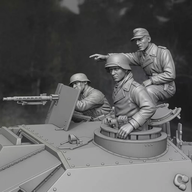 1/35 Resin Figure Model Building Kits Historical Miniature Tank Crew 3-Person Diorama Figurine Unassembled and Unpainted 1001A
1/35 Resin Figure Model Building Kits Historical Miniature Tank Crew 3-Person Diorama Figurine Unassembled and Unpainted 1001A