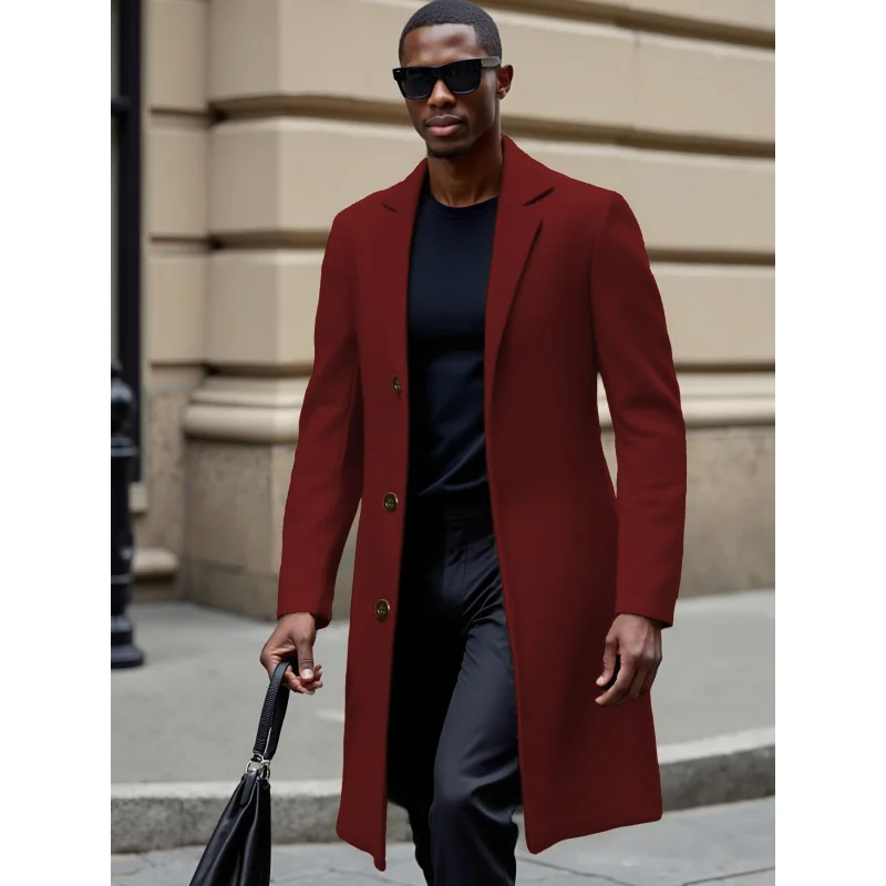 2025Men's Fashion Casual Long Over-the-Knee Solid Color Sporty Single-Breasted Stylish Trench Coat Jacket
2025Men's Fashion Casual Long Over-the-Knee Solid Color Sporty Single-Breasted Stylish Trench Coat Jacket