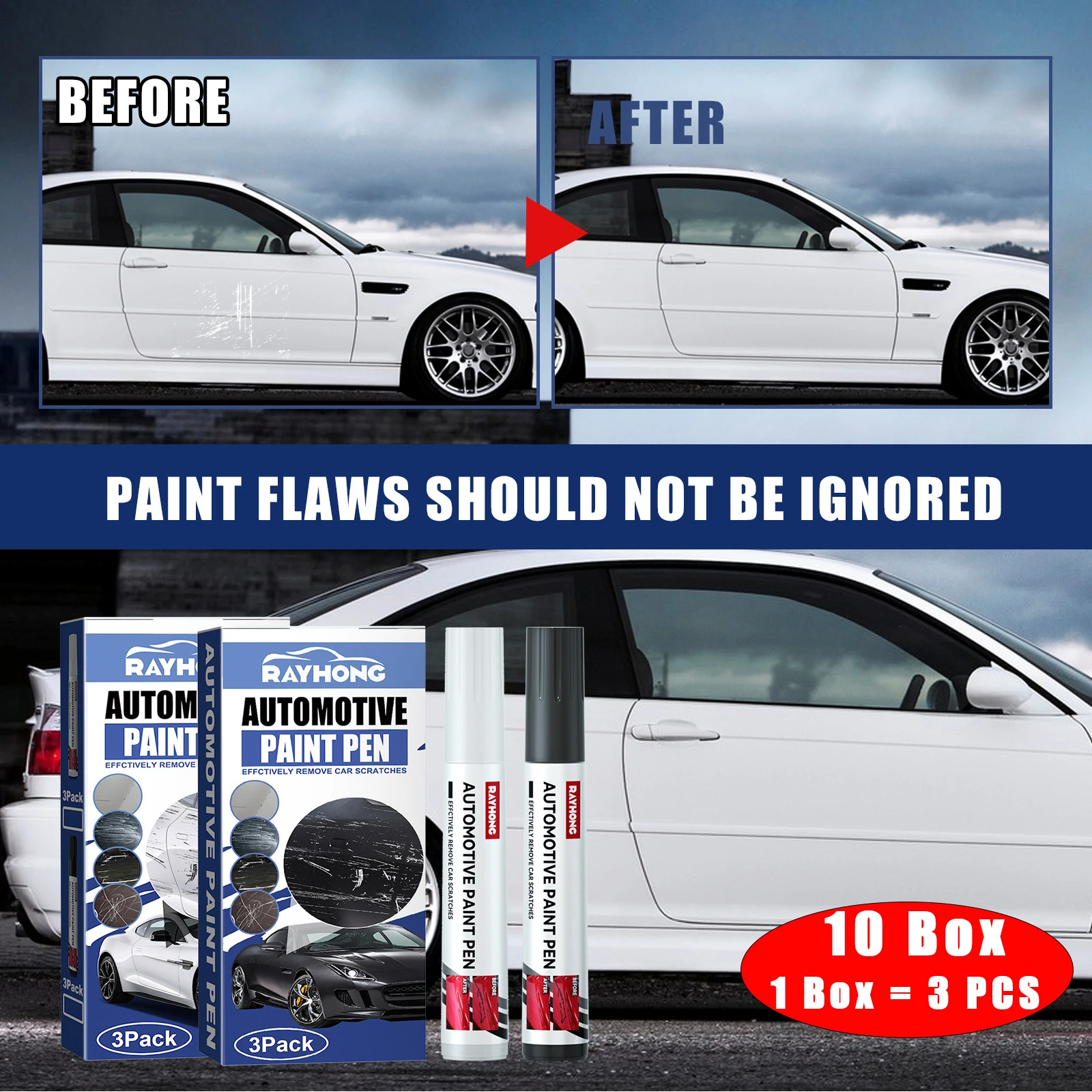 30pcs Car Scratch Repair Paint Pen Car Accessories Auto Repair Maintenance Paint Care Agent Scratches Remover Black/White
30pcs Car Scratch Repair Paint Pen Car Accessories Auto Repair Maintenance Paint Care Agent Scratches Remover Black/White