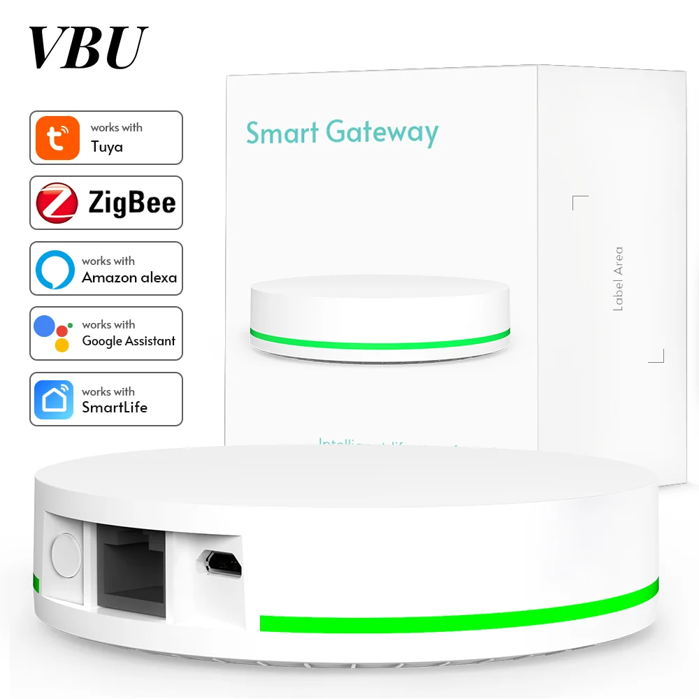 VBU Tuya Zigbee 3.0 Gateway Hub с сетевым проводом Умный домашний мост Устройство автоматизации дистанционного управления работает с Alexa Google
VBU Tuya Zigbee 3.0 Gateway Hub с сетевым проводом Умный домашний мост Устройство автоматизации дистанционного управления работает с Alexa Google