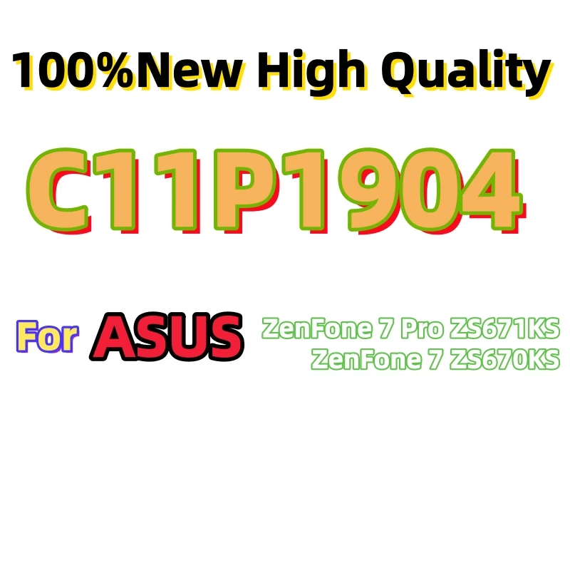 100%New High Quality C11P1904 Battery For ASUS ZenFone7Pro ZS671KS ZenFone7 ZS670KS Replacement Phone Batteries +Tools
100%New High Quality C11P1904 Battery For ASUS ZenFone7Pro ZS671KS ZenFone7 ZS670KS Replacement Phone Batteries +Tools