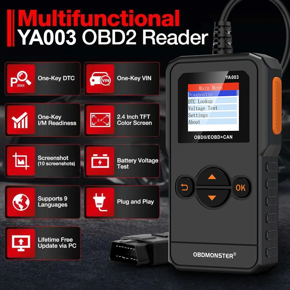 1 шт. YA003 OBD2 автомобильная система двигателя диагностический инструмент многофункциональное обнаружение OBD многоязычный диагностический инструмент 
1 шт. YA003 OBD2 автомобильная система двигателя диагностический инструмент многофункциональное обнаружение OBD многоязычный диагностический инструмент