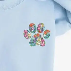 Colorful Embroidery Cat Paw Prints Cute Graphic Colorful Tees Street Wear Y2K Women‘s Clothes Cotton Casual T-Shirt Crew Neck 
Colorful Embroidery Cat Paw Prints Cute Graphic Colorful Tees Street Wear Y2K Women‘s Clothes Cotton Casual T-Shirt Crew Neck