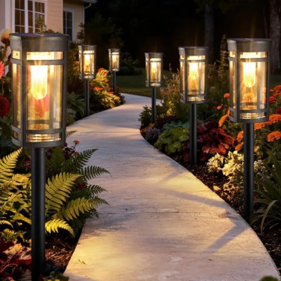 6 Pack Outdoor Solar Pathway Lights - Solar Landscape Lights Outdoor Walkway Solar Garden Lights for Lawn Path Yard Decor
6 Pack Outdoor Solar Pathway Lights - Solar Landscape Lights Outdoor Walkway Solar Garden Lights for Lawn Path Yard Decor