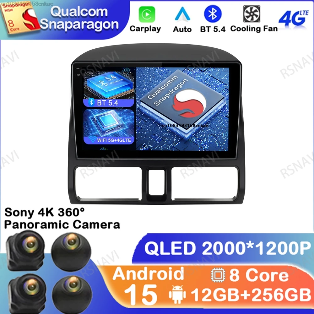 Android 15 For Honda CR-V CRV 2 2001 - 2006 QLED Stereo Multimedia DSP Car Radio Autoradio DVD Wireless Carplay Auto 4G LTE GPS
Android 15 For Honda CR-V CRV 2 2001 - 2006 QLED Stereo Multimedia DSP Car Radio Autoradio DVD Wireless Carplay Auto 4G LTE GPS