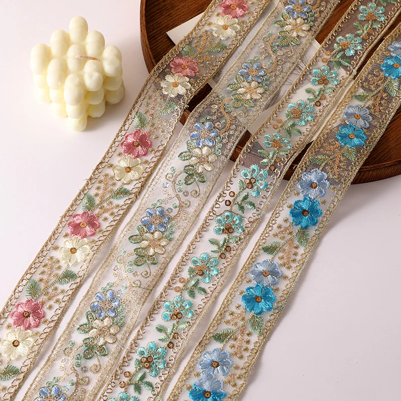 30Yards Ethnic Lace Ribbon with Gold Thread Sequin Lace Trim, Embroidered Garment, Luggage Accessories, Bar Code
30Yards Ethnic Lace Ribbon with Gold Thread Sequin Lace Trim, Embroidered Garment, Luggage Accessories, Bar Code