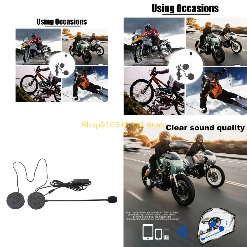 U2JA Helmets Speakers with Boom & Button Microphone Headset with Microphone Helmet Earphones with Switchs for Motorcyclists
U2JA Helmets Speakers with Boom & Button Microphone Headset with Microphone Helmet Earphones with Switchs for Motorcyclists