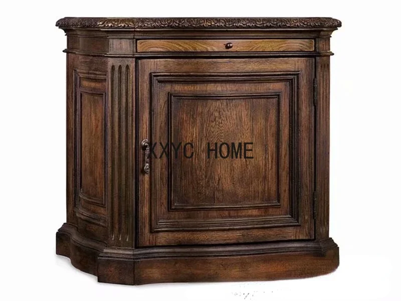 Solid Wood Bedside Cabinet Living Room American Oak Vintage Distressed Carved Single Door Side Cabinet Locker
Solid Wood Bedside Cabinet Living Room American Oak Vintage Distressed Carved Single Door Side Cabinet Locker