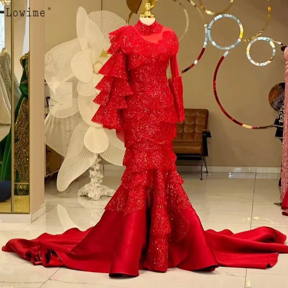 Red Mermaid Evening Dresses With Lace Applique Sweep Train Custom Made Women Party 2026 Prom Dresses
Red Mermaid Evening Dresses With Lace Applique Sweep Train Custom Made Women Party 2026 Prom Dresses