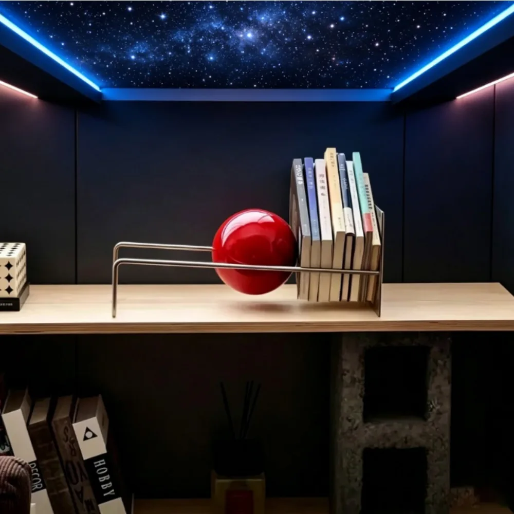 Bauhaus Style Gravity Ball Book Holder Mid-Century Desktop Organizer for Book Magazine Storage
Bauhaus Style Gravity Ball Book Holder Mid-Century Desktop Organizer for Book Magazine Storage