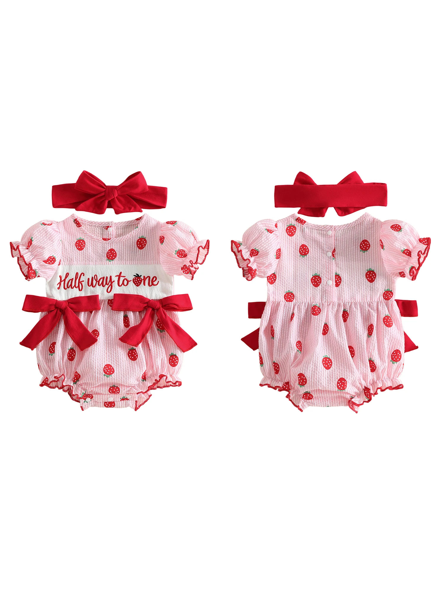 Adorable Toddler Pink Floral Romper with Ruffle Sleeves and Matching Bow Headband for Baby Girl s Birthday Party
Adorable Toddler Pink Floral Romper with Ruffle Sleeves and Matching Bow Headband for Baby Girl s Birthday Party