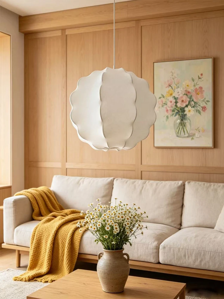 Nordic Wabi Sabi Silk Dining Table Light Living Room Chandelier Ceiling Lights Home Decor Hanging Lamp Lighting Lustre Fixtures
Nordic Wabi Sabi Silk Dining Table Light Living Room Chandelier Ceiling Lights Home Decor Hanging Lamp Lighting Lustre Fixtures