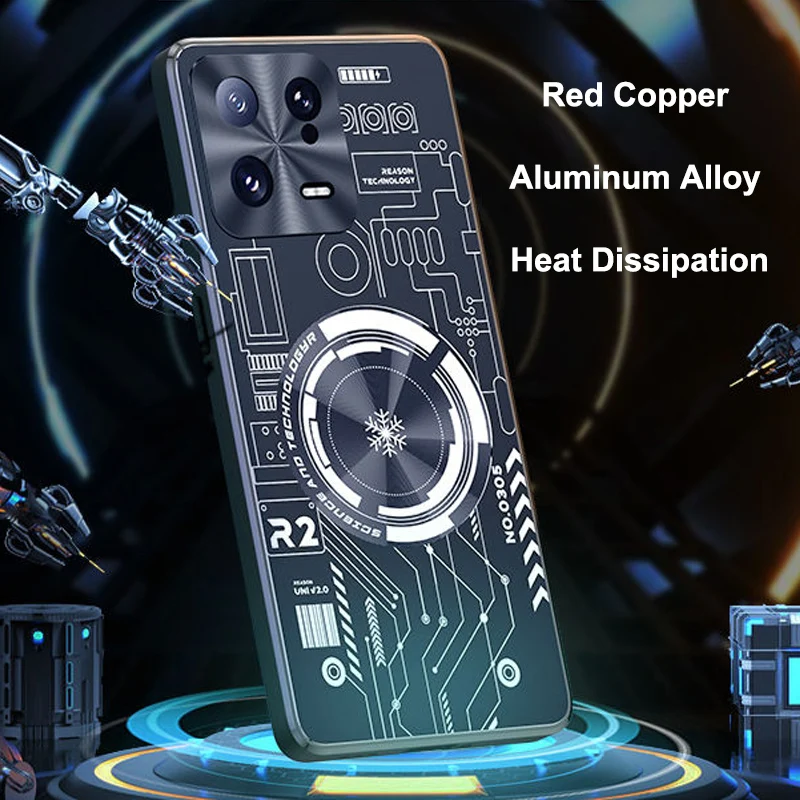 Чехол для Xiaomi Mi 13 Pro 5G, алюминиевый охлаждающий чехол из меди и алюминия для Xiaomi Mi 11 Ultra, 12, 12S, 13 Pro, Mi 12X
Чехол для Xiaomi Mi 13 Pro 5G, алюминиевый охлаждающий чехол из меди и алюминия для Xiaomi Mi 11 Ultra, 12, 12S, 13 Pro, Mi 12X