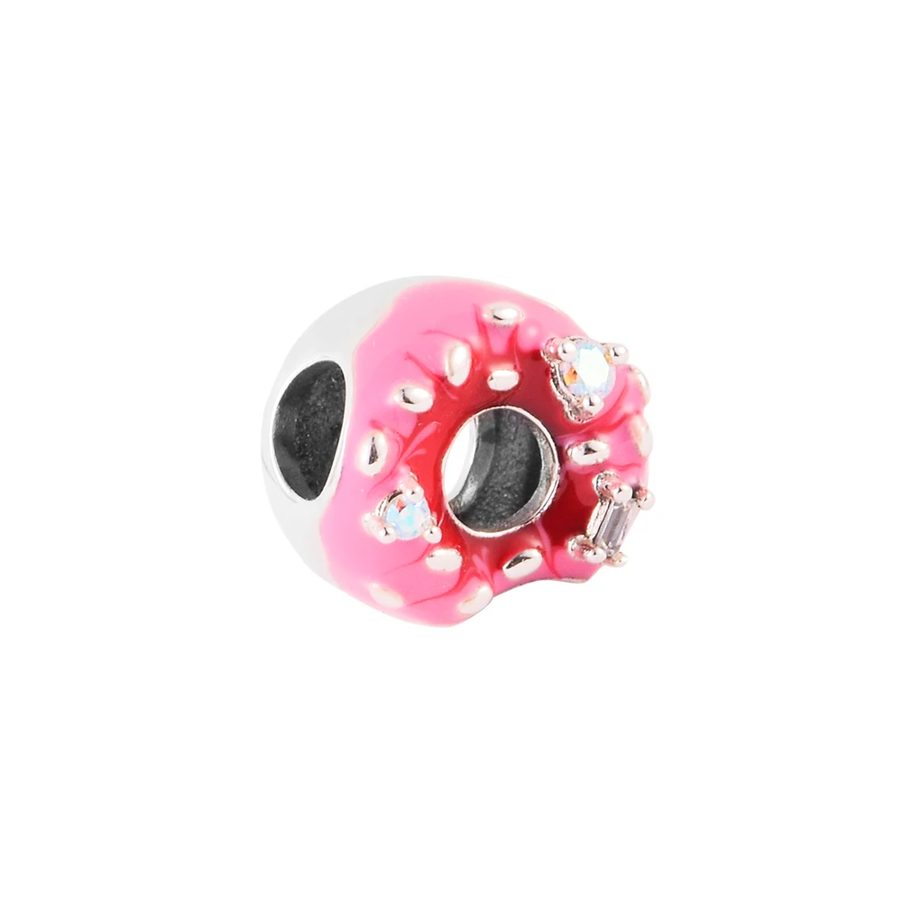 Fit Pandora Bracelets Pink Donut Charms 925 Sterling Silver Beads for Jewelry Making DIY Women Pulseras Gift
Fit Pandora Bracelets Pink Donut Charms 925 Sterling Silver Beads for Jewelry Making DIY Women Pulseras Gift