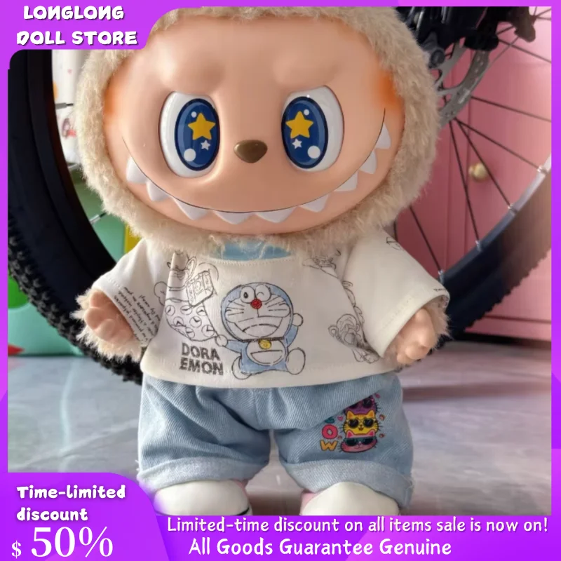 For labubu 38cm Big Baby Labubu Generation Summer Mokoko Clothes Dingdang T-shirt Clothing accessories Jeans Suit
For labubu 38cm Big Baby Labubu Generation Summer Mokoko Clothes Dingdang T-shirt Clothing accessories Jeans Suit