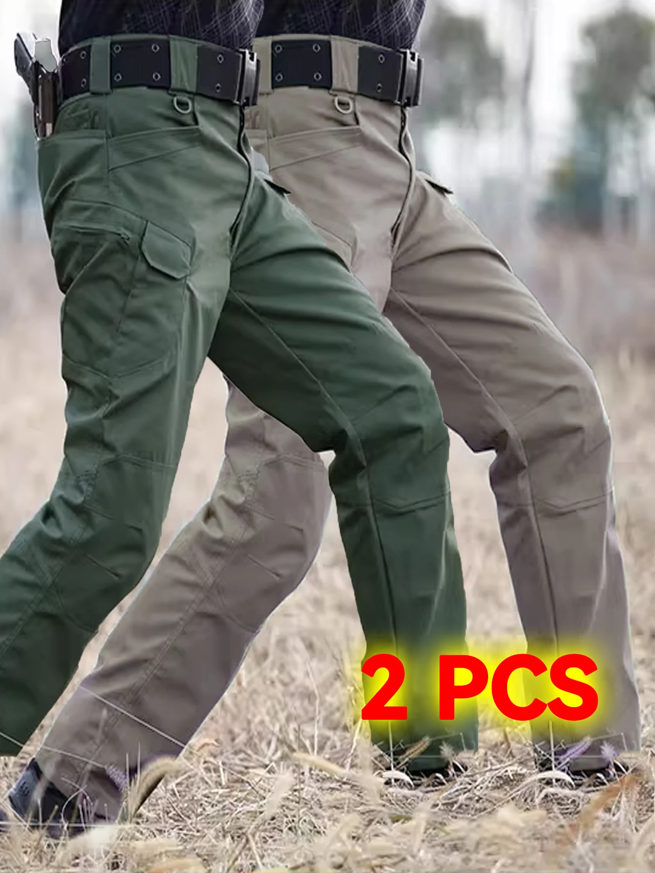 2Pcs Men Tactical Pants Multiple Pockets Training Pants Camo Work Pants Outdoor Sports Trousers Pants
2Pcs Men Tactical Pants Multiple Pockets Training Pants Camo Work Pants Outdoor Sports Trousers Pants