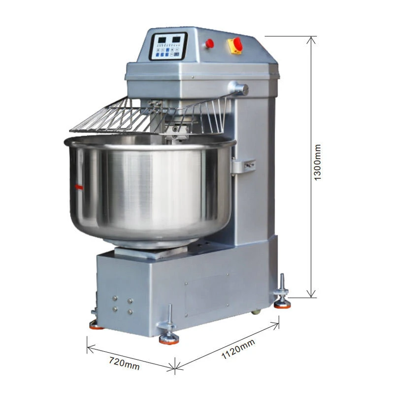 Factory Direct Sales Heavy Duty 130L Spiral Dough Kneader Commercial Dough Mixer for Bakery Use
Factory Direct Sales Heavy Duty 130L Spiral Dough Kneader Commercial Dough Mixer for Bakery Use