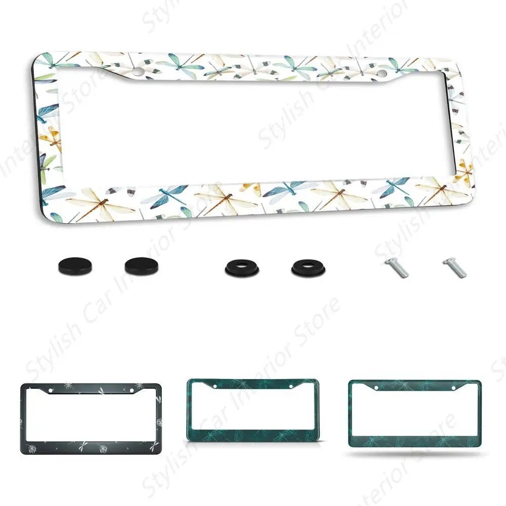 Flowers and Dragonflies License Plate Frame Black and White Wind Blow Dandelion Metal License Plate Cover Front Plates Frames
Flowers and Dragonflies License Plate Frame Black and White Wind Blow Dandelion Metal License Plate Cover Front Plates Frames