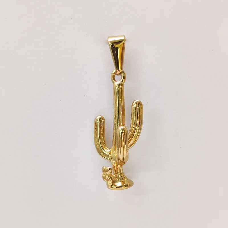 Trendy Gold - Plated Stainless Steel Cactus Pendant Necklace for Men & Women - Non - Fading, Ideal Gift, Fashion Jewelry
Trendy Gold - Plated Stainless Steel Cactus Pendant Necklace for Men & Women - Non - Fading, Ideal Gift, Fashion Jewelry