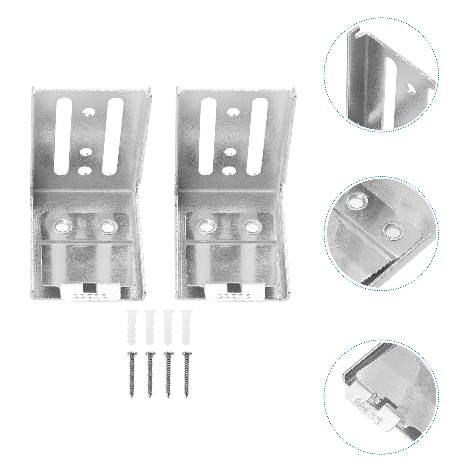 2Pcs Blind Bracket Accessories Vertical Mounting Brackets Sturdy Curtain Installation for Home Office Curtains Track
2Pcs Blind Bracket Accessories Vertical Mounting Brackets Sturdy Curtain Installation for Home Office Curtains Track