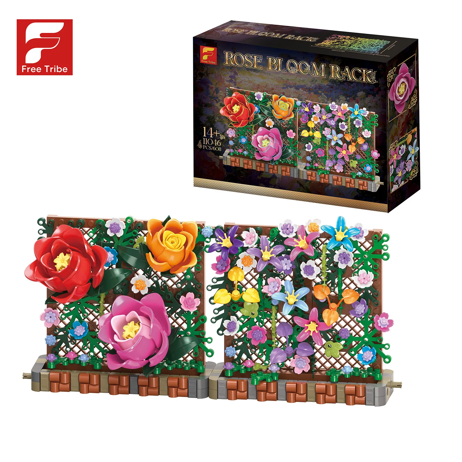 608PCS Rose Bloom Rack Exquisite Building Block Flower Wall Model Assembly Toy Home Office Decor Mother Girlfirend Holiday Gifts
608PCS Rose Bloom Rack Exquisite Building Block Flower Wall Model Assembly Toy Home Office Decor Mother Girlfirend Holiday Gifts